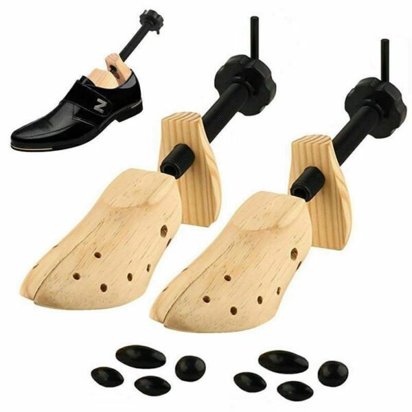 New 1PC Unisex Shoe Stretcher Wooden Shoes Tree Shaper Rack Wood Adjustable Flats Pumps Boots