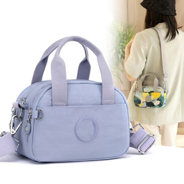 New women s bag lightweight portable messenger bag waterproof colorful nylon cloth small bag casual shoulder