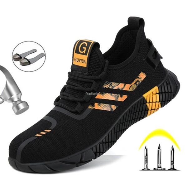 Safety Work Boots For Men Breathable Safety Shoes Air Mesh Work Shoes Steel Toe Puncture proof 2
