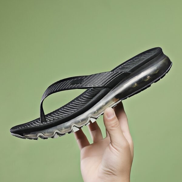 2021 Air cushion man slippers yuppie leisure flip flops nonslip pattern outdoor slipper thick heel male 1