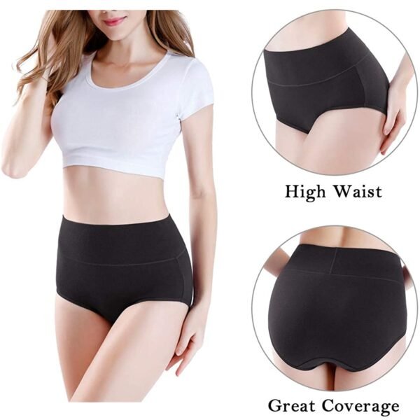 2021 New Seedrulia Women s Briefs Comfortable Cotton High Waist Underwear Women Sexy Breathable Ultra thin 2