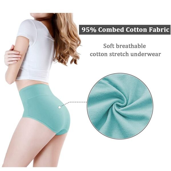 2021 New Seedrulia Women s Briefs Comfortable Cotton High Waist Underwear Women Sexy Breathable Ultra thin 3