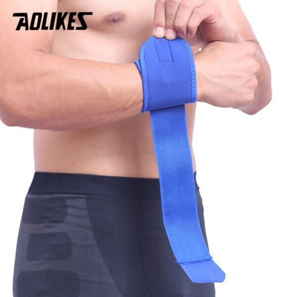 AOLIKES 1PCS Adjustable Wrist Support Brace Brand Wristband Men and Women Gym Wrestle Professional Sports Protection 2