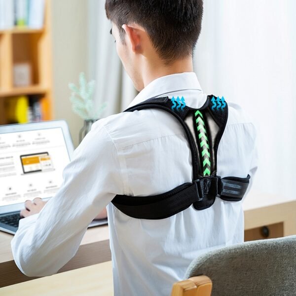 Adjustable Back Shoulder Posture Corrector Belt Clavicle Spine Support Reshape Your Body Home Office Sport Upper 3