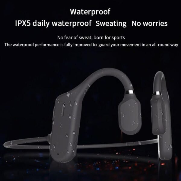 Bone Conduction Headphones Bluetooth Wireless Waterproof Comfortable Wear Open Ear Hook Light Weight Not In ear 4