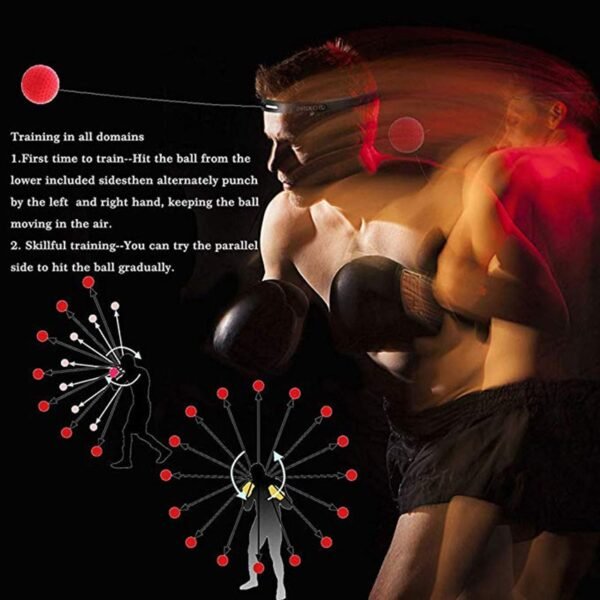 Boxing Reflex Speed Punch Ball MMA Sanda Raising Reaction Hand Eye Training Gym Muay Thai Fitness 4