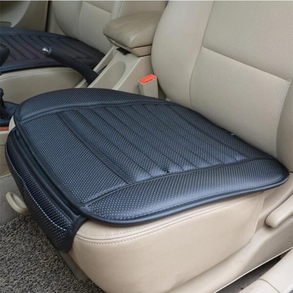 Car Seat Cushion PU leather Front Seat Breathable Protective Pad Non Slip Single Universal Seat Cushion