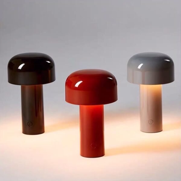 Creative Mushroom Lamp Bedroom Night Lamp Modern Minimalist Portable Home Decor Office Study Reading Lighting Lamp 2