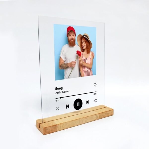 Custom Spotify Code Acrylic Music Board Spotify Glass Personal Photo Style Couple Acrylic Anniversary Photo Album 1
