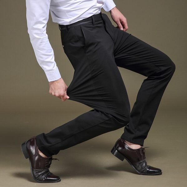 High Stretch Men s Classic Pants Spring Summer Casual Pants High Waist Trousers Business Casual Pants