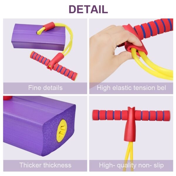 Kids Sports Games Toys Foam Pogo Stick Jumper Indoor Outdoor Fun Fitness Equipment Improve Bounce Sensory 2