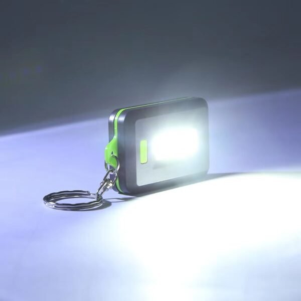 Mini Portable COB LED Flashlight Keychain Torch Emergency Camping Flash Light Mode Lamp 3 Modes Pocket 2
