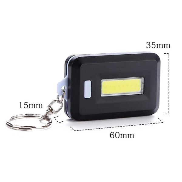 Mini Portable COB LED Flashlight Keychain Torch Emergency Camping Flash Light Mode Lamp 3 Modes Pocket 5