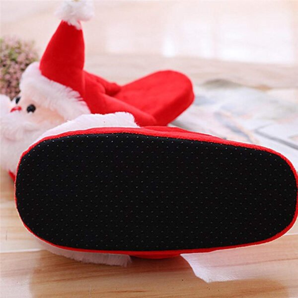 New Products Santa Claus Plush Slipper Christmas Cap Cartoon Old Man Modeling Cotton padded Shoes Couples 5