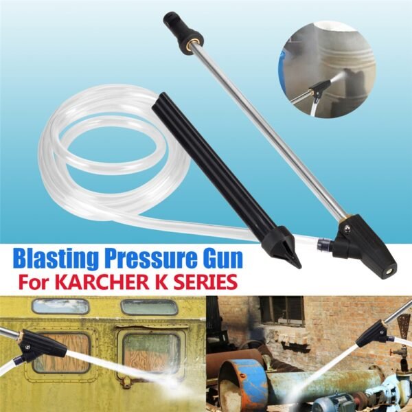 Portable Washer Sandblasting Sand Blaster Wet Blasting Kit for Karcher High Pressure Washers Blasting Pressure Gun