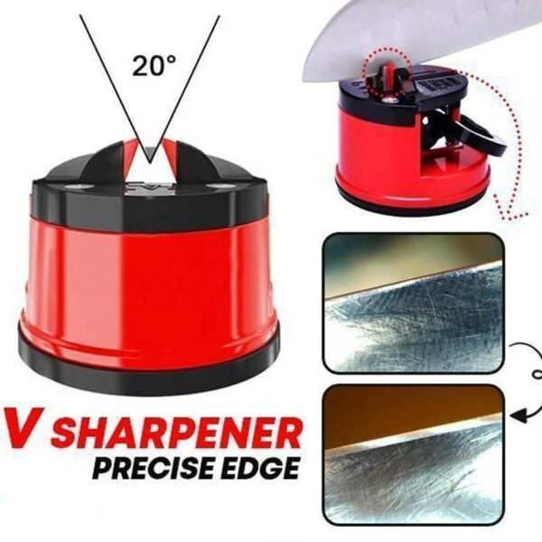 Suction Cup Whetstone SuperSharp Suction Cup Knife Sharpener Ceramic Rod Knife Tungsten Portable Magic Sharper Type 2