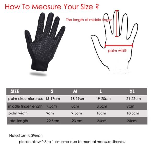 Unisex Touchscreen Winter Thermal Warm Cycling Bicycle Bike Ski Outdoor Camping Hiking Motorcycle Gloves Sports Full 1