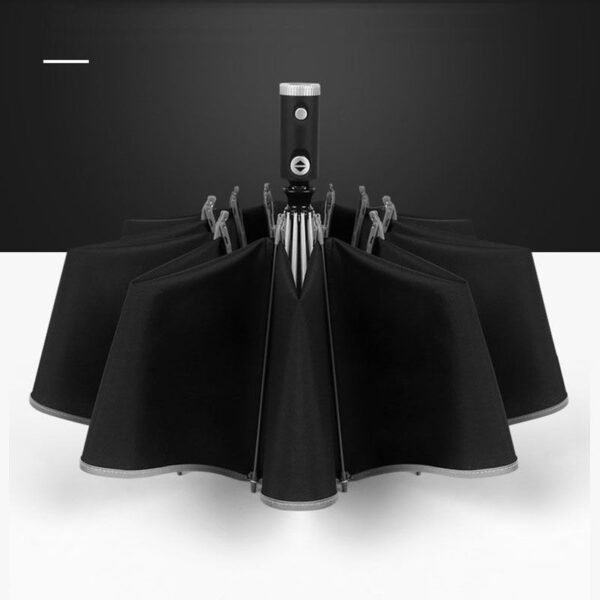 Xiaomi Automatic Non automatic Umbrella With Reflective Stripe Reverse Led Light Umbrella Three Folding Inverted 10 3