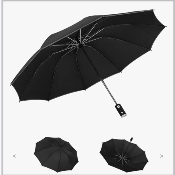 Xiaomi Automatic Non automatic Umbrella With Reflective Stripe Reverse Led Light Umbrella Three Folding Inverted 10 5