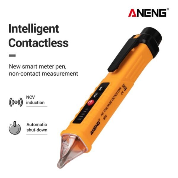 12V 1000V Electric Tester Non Contact AC Voltage Detector Sensitivity Adjustable Pen Style Tester Meter Voltage 3