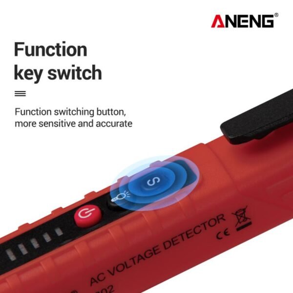 12V 1000V Electric Tester Non Contact AC Voltage Detector Sensitivity Adjustable Pen Style Tester Meter Voltage 4