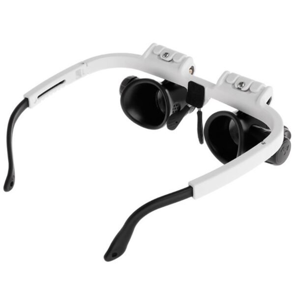 Adjustable Wearing Magnifying Glass With LED Light 8x 15x 23x High Magnification Magnifier For Repairing Processing 5