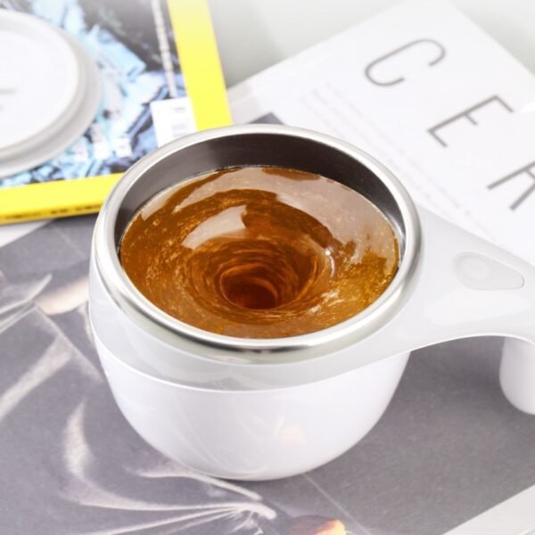 Automatic Self Stirring Mug Electric Stainless Steel Automatic Mixing Milk Coffee Cup Magnetic Smart Mixer Coffee 2