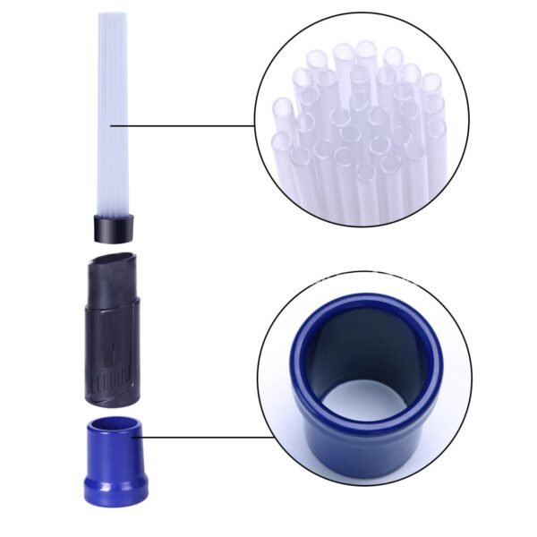 Car Vacuum Cleaner Straw Tubes Dust Dirt Brush Remover Portable Universal Vacuum Attachment Car Clean Tools 4