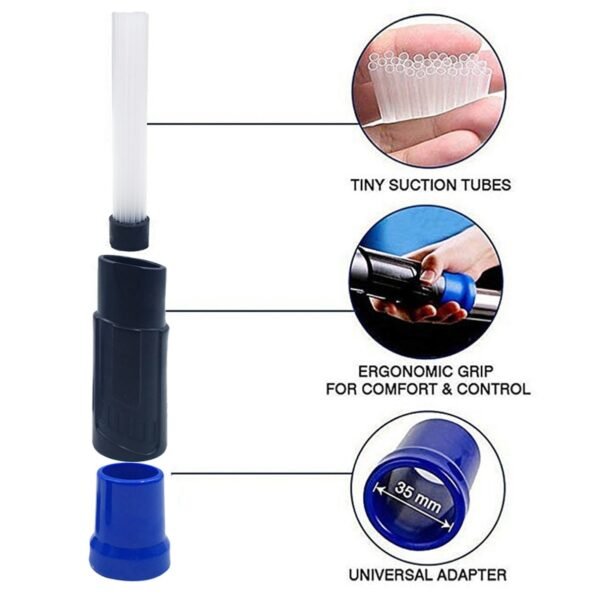 Car Vacuum Cleaner Straw Tubes Dust Dirt Brush Remover Portable Universal Vacuum Attachment Car Clean Tools 5