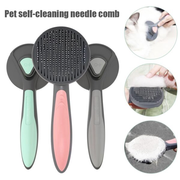 Cat Brush Dog Comb Hair Removes Pet Hair Comb For Cat Grooming Hair Cleaner Cleaning Beauty 1
