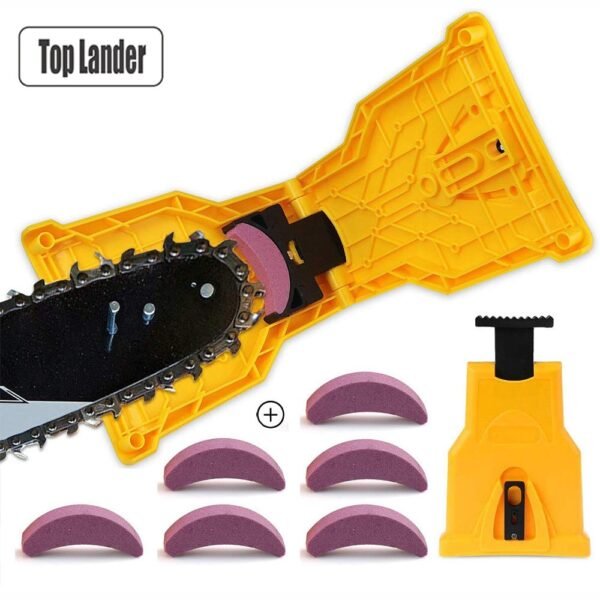 Chainsaw Teeth Sharpener Sharpens Saw Chain Sharpening Tool System Abrasive Tools Easy Durable Sharp Bar Mount