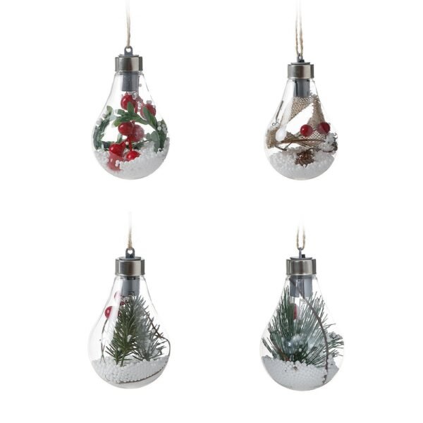 Christmas LED Ball Lights Ornaments For Christmas Tree New Year 2022 Outdoor Decoration Transparent Festival Christmas 1