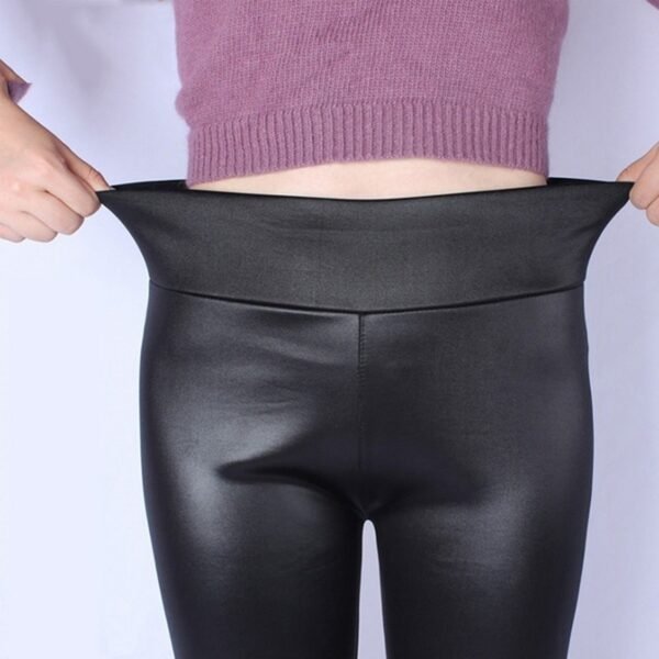Faux Leather PU Pants Plus Size XL 5XL High Waist Pencil Pant Women Trousers Casual Sexy 1