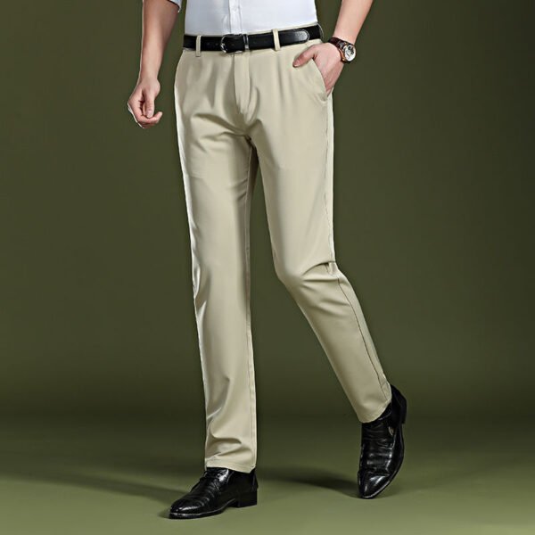 Men s Trousers Casual 2021 New High End Business Thin Stretch Pants The Office A Formal 2