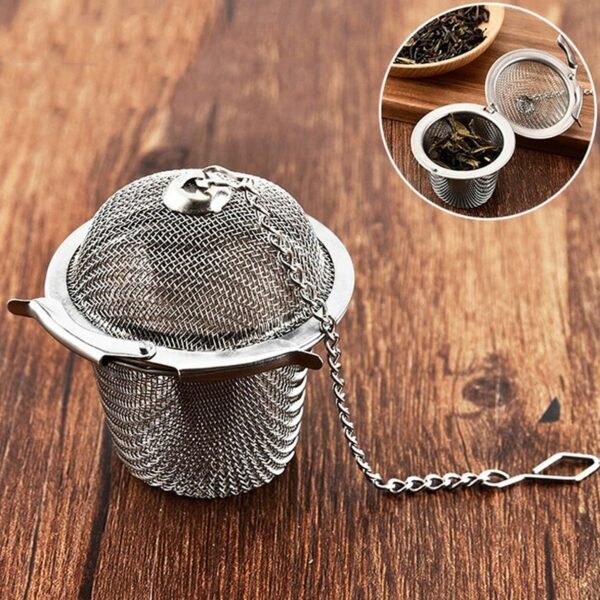 Mesh Tea Strainer Stainless Steel Tea Infuser Reusable Metal Tea Bag Filter Loose Leaf Green Tea 4