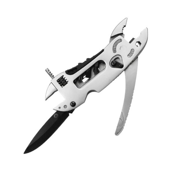 Multifunctional 9 In 1 Keychain Plier Screwdriver Pocket Tools Outdoor Camping Multi purpose Pliers and Wrench 1