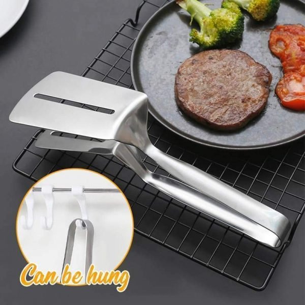 Stainless Steel Barbecue Clamp Frying Steak Fried Fish Clip Tong BBQ Non Stick Barbecue Grilling Kitchen 3