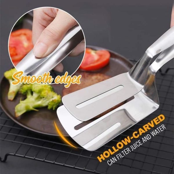 Stainless Steel Barbecue Clamp Frying Steak Fried Fish Clip Tong BBQ Non Stick Barbecue Grilling Kitchen
