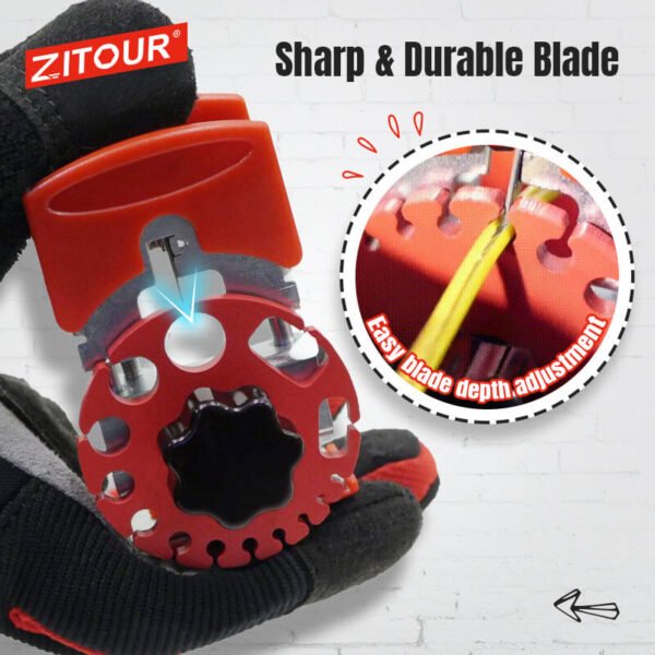 Zitour Universal Handheld Quick Stripper Electric Wire Demolisher Portable Stripper Multi Tool Crimping Tools Wire Cable 5