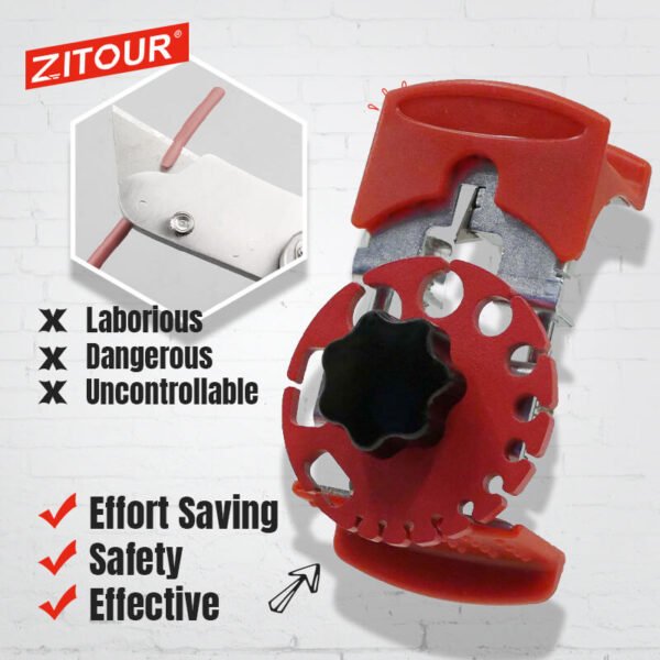 Zitour Universal Handheld Quick Stripper Electric Wire Demolisher Portable Stripper Multi Tool Crimping Tools Wire Cable 6