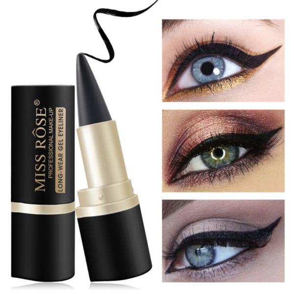 1 Pc New Black Thick Waterproof Liquid Eyeliner Long lasting Eye Liner Pencil Eyeshadow Make Up