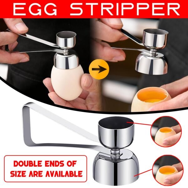 1pc Metal Egg Scissors 304 Stainless Steel Topper Shell Cutter Opener Boiled Raw Egg Open Creative
