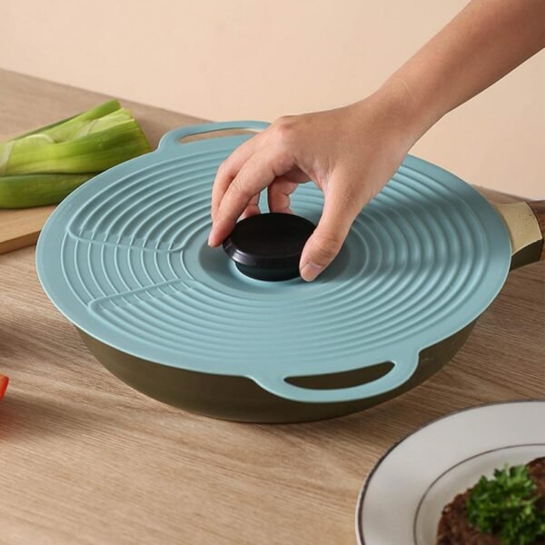 60 HOTReusable pot lid heat resistant silicone and leak proof kitchen fresh keeping lid bowl lid