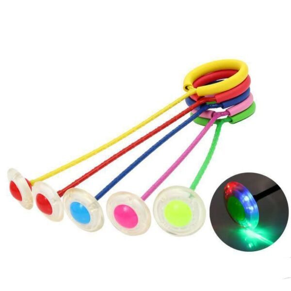 Flash Jumping Rope Ball Kids Outdoor Fun Sports Toy LED Children Jumping Force Reaction Training Swing 1