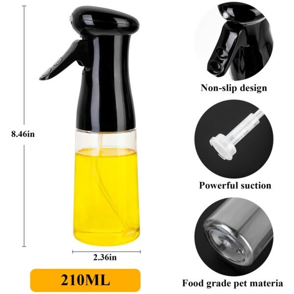 Kitchen Oil Bottle 210ml Oil Spray Bottle Cooking Baking Vinegar Mist Sprayer Barbecue Spray Bottle Cooking 4