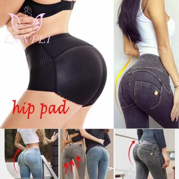 LANFEI Fake Ass Seamless Women Body Shaper Slimming Panties Shapewear Hip Enhancer Booty Pad Push Up 1