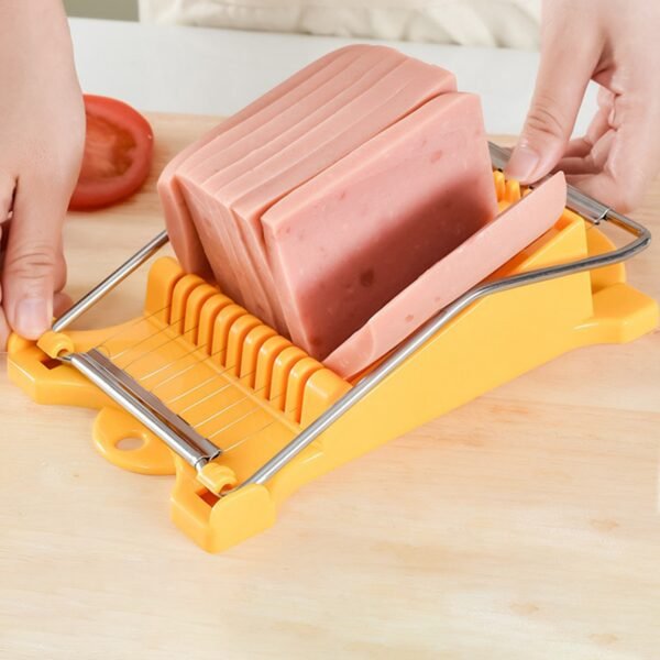 Luncheon Meat Slicer 304 Reinforced Stainless Steel Boiled Egg Fruit Soft Cheese Slicer Spam Cutter 2