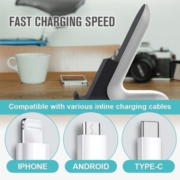Newly Upgraded Mobile Phone Desktop Charging Base Cell phone charging stand Suitable For All Mobile iPad