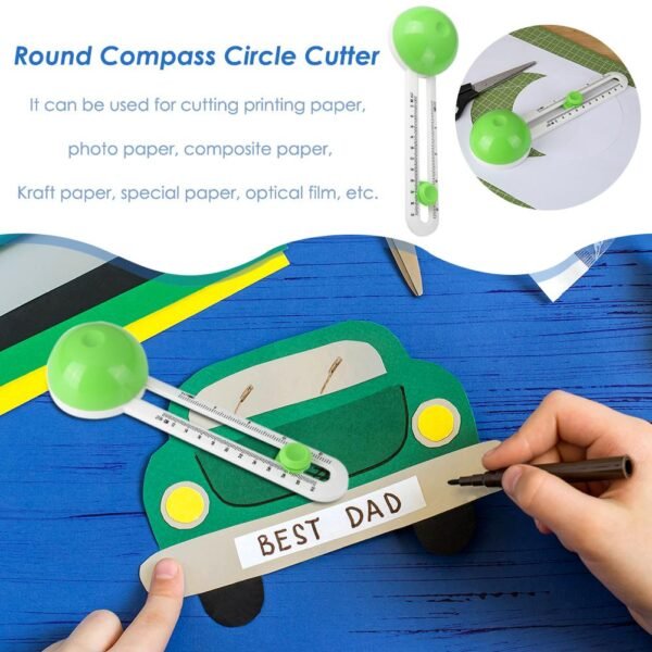 Round Cutting Knife Patchwork Compass Circle Cutter Scrapbooking Cutters for DIY paper cutting Cards Cutters 2