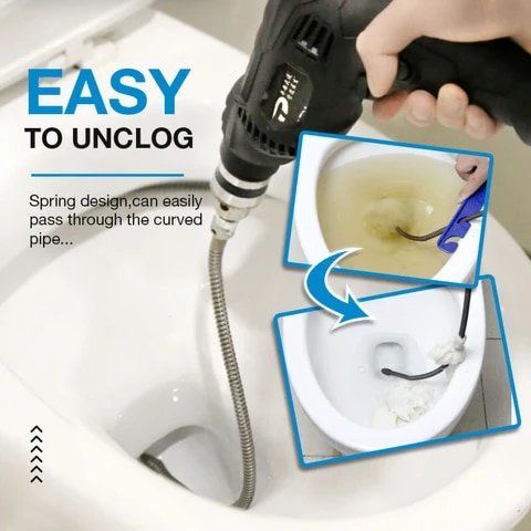 Spring Pipe Pipe Dredging Tools Drain Cleaner Sewer Sinks Basin Pipeline Clogged Remover Bathroom Kitchen Toilet 3